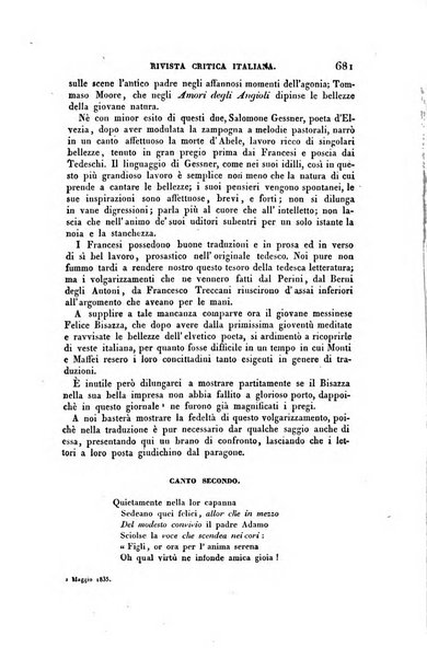 Ricoglitore italiano e straniero, ossia rivista mensuale europea di scienze, lettere, belle arti, bibliografia e varieta