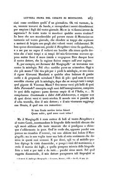 Ricoglitore italiano e straniero, ossia rivista mensuale europea di scienze, lettere, belle arti, bibliografia e varieta