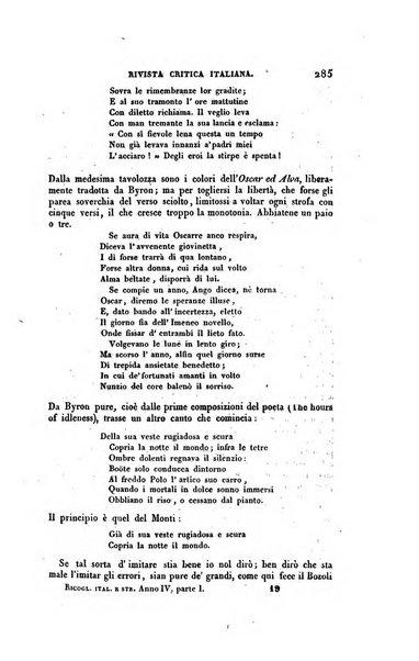 Ricoglitore italiano e straniero, ossia rivista mensuale europea di scienze, lettere, belle arti, bibliografia e varieta