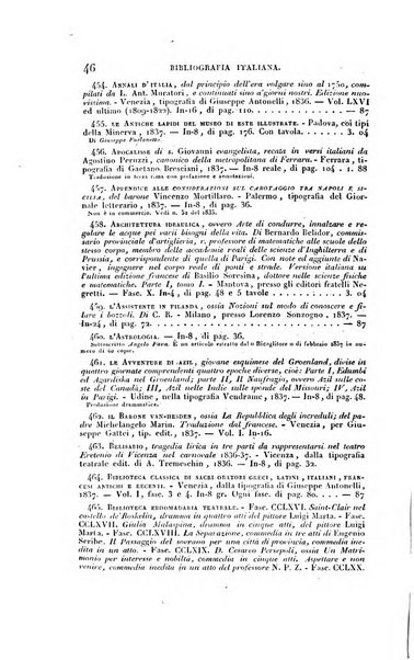 Ricoglitore italiano e straniero, ossia rivista mensuale europea di scienze, lettere, belle arti, bibliografia e varieta