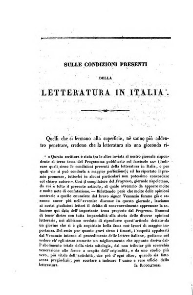 Ricoglitore italiano e straniero, ossia rivista mensuale europea di scienze, lettere, belle arti, bibliografia e varieta