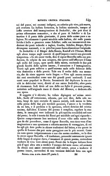 Ricoglitore italiano e straniero, ossia rivista mensuale europea di scienze, lettere, belle arti, bibliografia e varieta