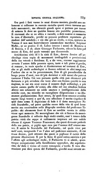 Ricoglitore italiano e straniero, ossia rivista mensuale europea di scienze, lettere, belle arti, bibliografia e varieta