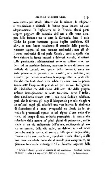 Ricoglitore italiano e straniero, ossia rivista mensuale europea di scienze, lettere, belle arti, bibliografia e varieta