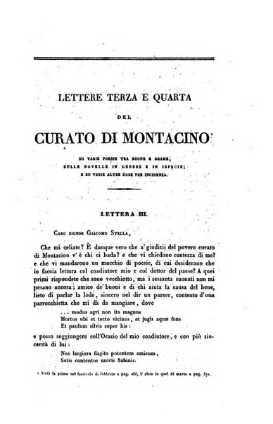 Ricoglitore italiano e straniero, ossia rivista mensuale europea di scienze, lettere, belle arti, bibliografia e varieta