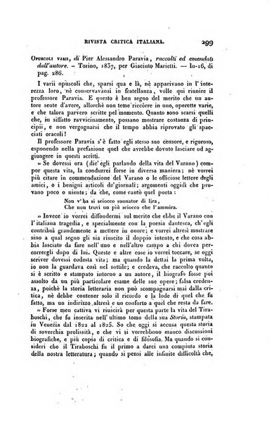 Ricoglitore italiano e straniero, ossia rivista mensuale europea di scienze, lettere, belle arti, bibliografia e varieta