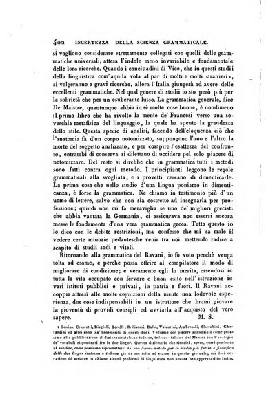 Ricoglitore italiano e straniero, ossia rivista mensuale europea di scienze, lettere, belle arti, bibliografia e varieta