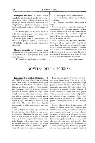 I rimedi nuovi rivista mensile di farmacologia, terapeutica, chimica medica e idrologia