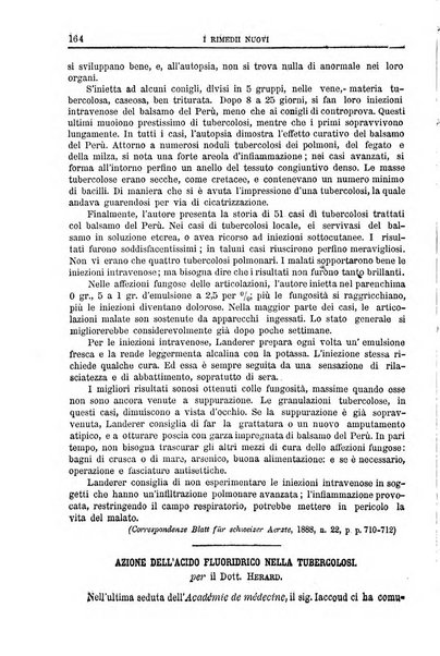 I rimedi nuovi rivista mensile di farmacologia, terapeutica, chimica medica e idrologia