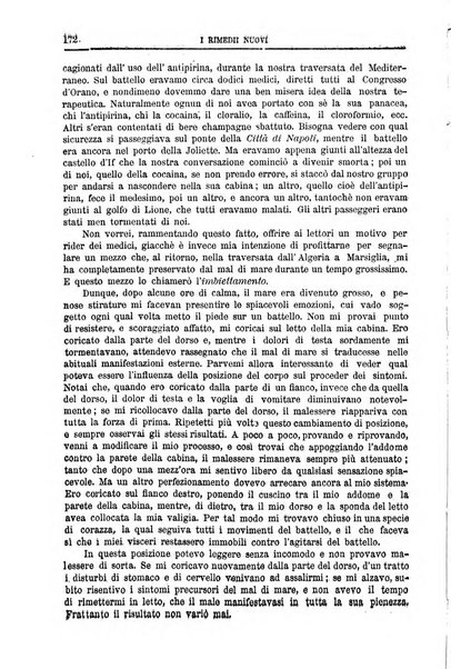 I rimedi nuovi rivista mensile di farmacologia, terapeutica, chimica medica e idrologia