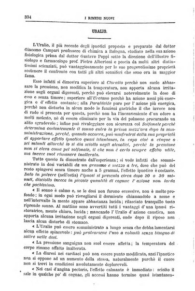 I rimedi nuovi rivista mensile di farmacologia, terapeutica, chimica medica e idrologia