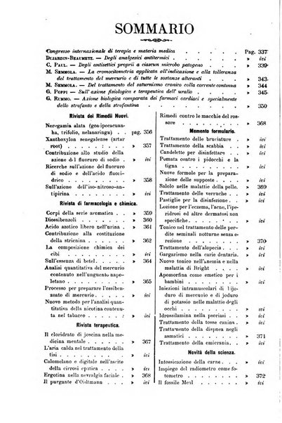 I rimedi nuovi rivista mensile di farmacologia, terapeutica, chimica medica e idrologia