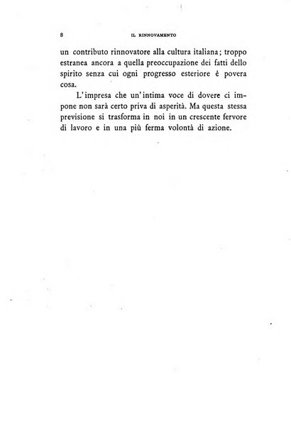 Il rinnovamento rivista critica di idee e di fatti