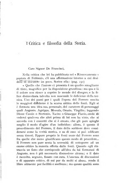 Il rinnovamento rivista critica di idee e di fatti