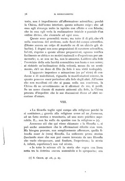 Il rinnovamento rivista critica di idee e di fatti