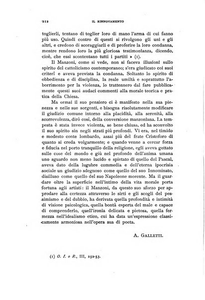 Il rinnovamento rivista critica di idee e di fatti