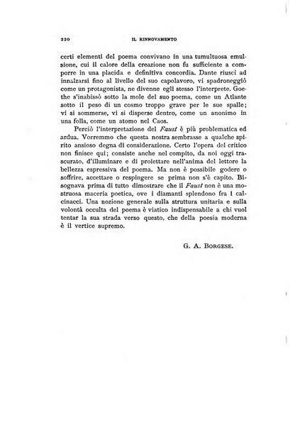 Il rinnovamento rivista critica di idee e di fatti