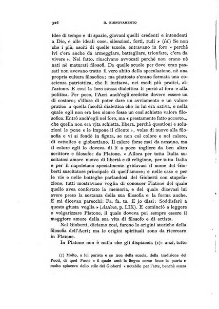 Il rinnovamento rivista critica di idee e di fatti