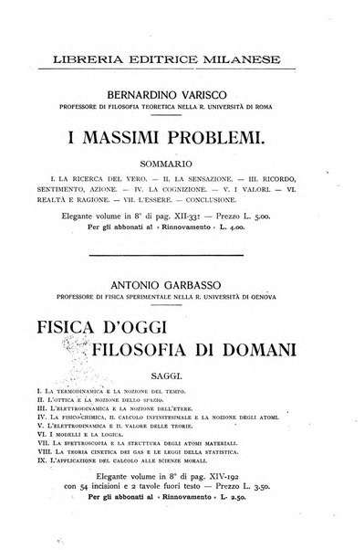 Il rinnovamento rivista critica di idee e di fatti