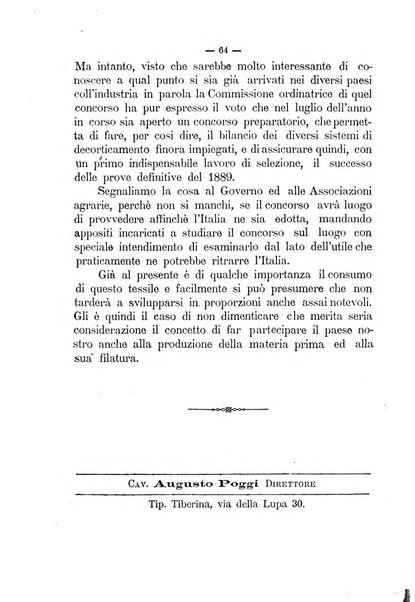 Rivista agricola romana pubblicazione ufficiale del Comizio agrario di Roma