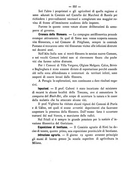 Rivista agricola romana pubblicazione ufficiale del Comizio agrario di Roma