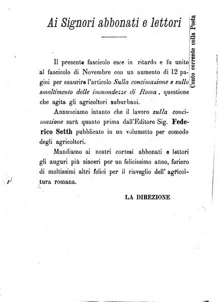 Rivista agricola romana pubblicazione ufficiale del Comizio agrario di Roma