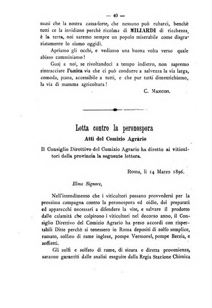 Rivista agricola romana pubblicazione ufficiale del Comizio agrario di Roma