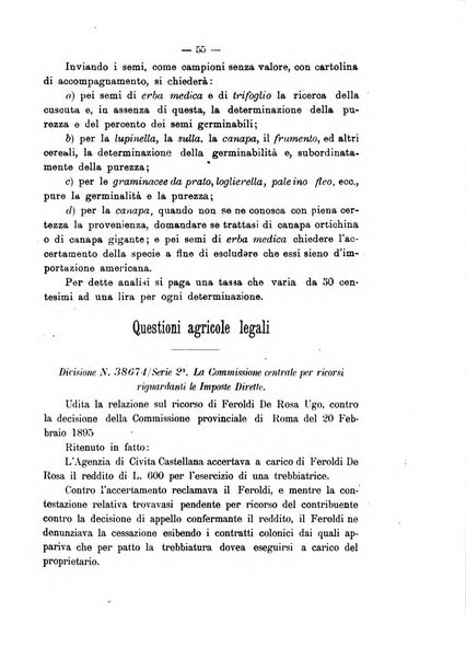 Rivista agricola romana pubblicazione ufficiale del Comizio agrario di Roma