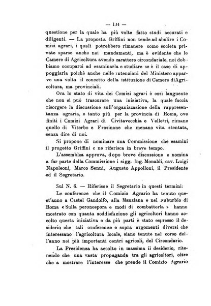 Rivista agricola romana pubblicazione ufficiale del Comizio agrario di Roma