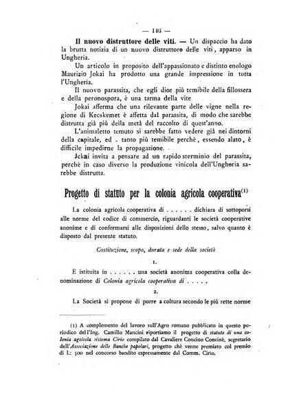 Rivista agricola romana pubblicazione ufficiale del Comizio agrario di Roma