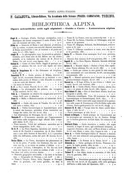 Rivista alpina italiana periodico mensile del club alpino italiano