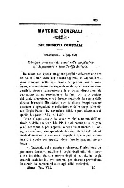 Rivista amministrativa del Regno giornale ufficiale delle amministrazioni centrali, e provinciali, dei comuni e degli istituti di beneficenza