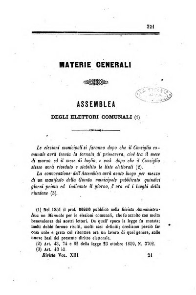 Rivista amministrativa del Regno giornale ufficiale delle amministrazioni centrali, e provinciali, dei comuni e degli istituti di beneficenza