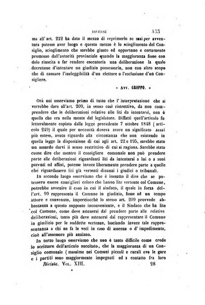 Rivista amministrativa del Regno giornale ufficiale delle amministrazioni centrali, e provinciali, dei comuni e degli istituti di beneficenza