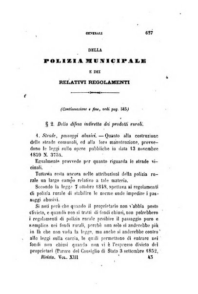 Rivista amministrativa del Regno giornale ufficiale delle amministrazioni centrali, e provinciali, dei comuni e degli istituti di beneficenza