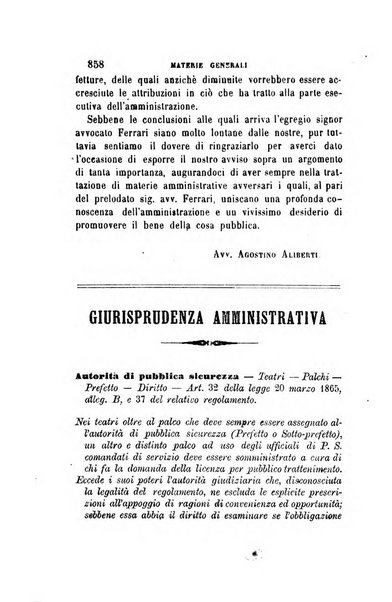 Rivista amministrativa del Regno giornale ufficiale delle amministrazioni centrali, e provinciali, dei comuni e degli istituti di beneficenza