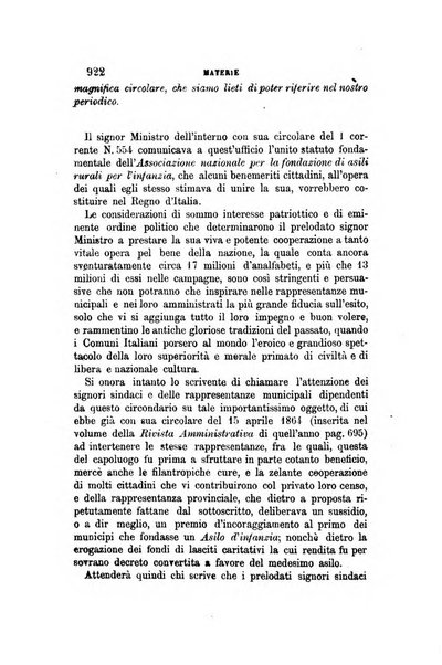 Rivista amministrativa del Regno giornale ufficiale delle amministrazioni centrali, e provinciali, dei comuni e degli istituti di beneficenza