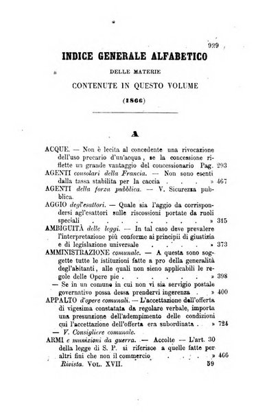 Rivista amministrativa del Regno giornale ufficiale delle amministrazioni centrali, e provinciali, dei comuni e degli istituti di beneficenza