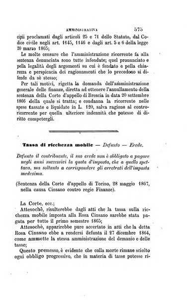 Rivista amministrativa del Regno giornale ufficiale delle amministrazioni centrali, e provinciali, dei comuni e degli istituti di beneficenza