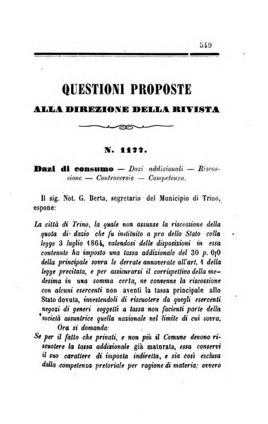 Rivista amministrativa del Regno giornale ufficiale delle amministrazioni centrali, e provinciali, dei comuni e degli istituti di beneficenza