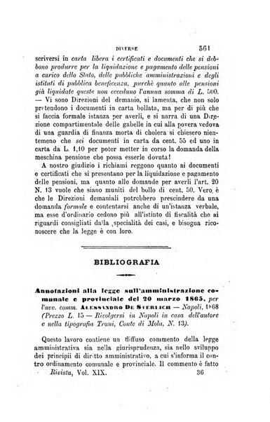 Rivista amministrativa del Regno giornale ufficiale delle amministrazioni centrali, e provinciali, dei comuni e degli istituti di beneficenza