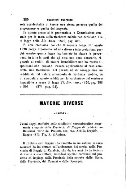 Rivista amministrativa del Regno giornale ufficiale delle amministrazioni centrali, e provinciali, dei comuni e degli istituti di beneficenza