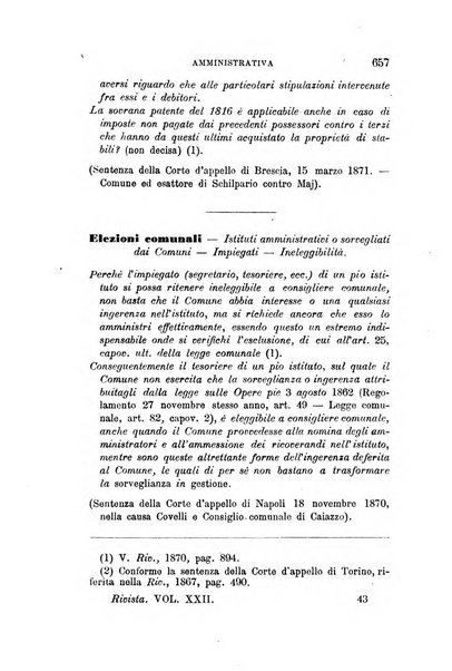 Rivista amministrativa del Regno giornale ufficiale delle amministrazioni centrali, e provinciali, dei comuni e degli istituti di beneficenza