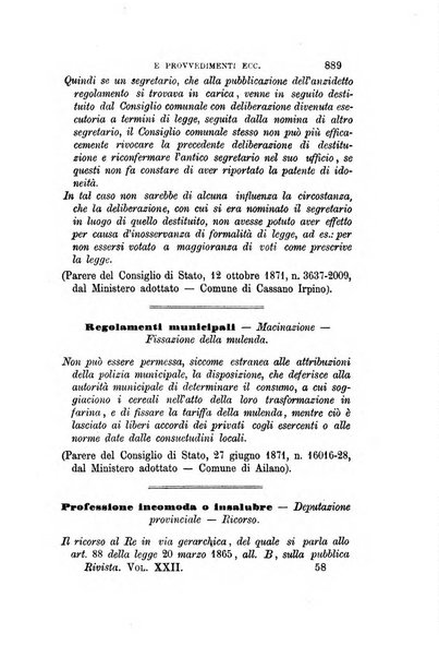 Rivista amministrativa del Regno giornale ufficiale delle amministrazioni centrali, e provinciali, dei comuni e degli istituti di beneficenza