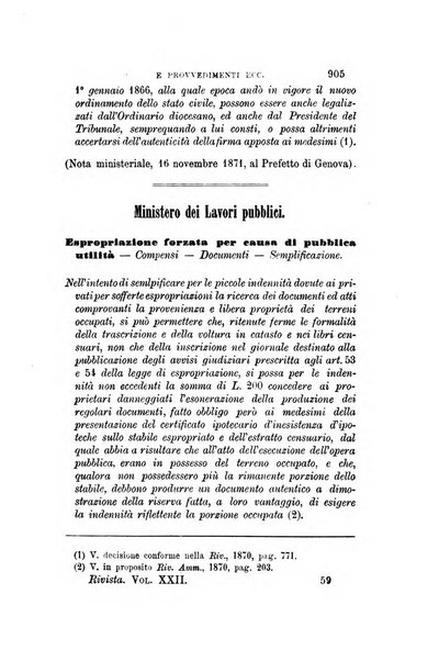 Rivista amministrativa del Regno giornale ufficiale delle amministrazioni centrali, e provinciali, dei comuni e degli istituti di beneficenza