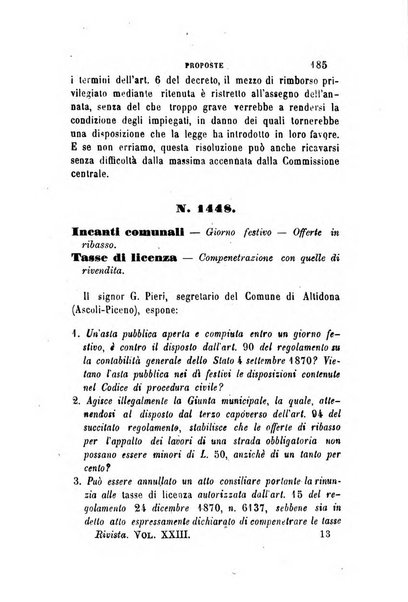 Rivista amministrativa del Regno giornale ufficiale delle amministrazioni centrali, e provinciali, dei comuni e degli istituti di beneficenza