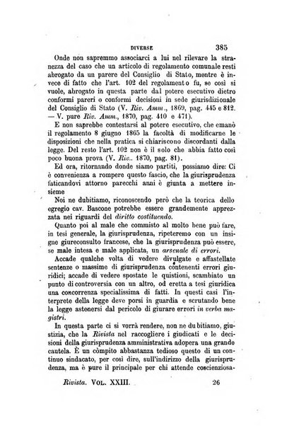 Rivista amministrativa del Regno giornale ufficiale delle amministrazioni centrali, e provinciali, dei comuni e degli istituti di beneficenza