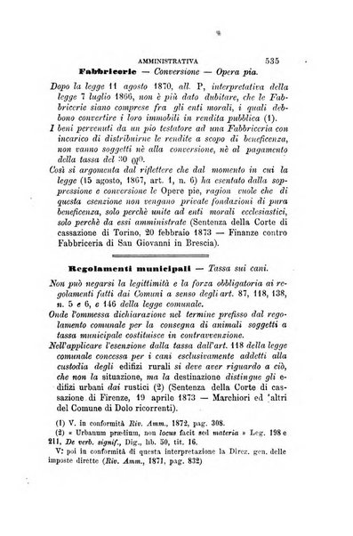 Rivista amministrativa del Regno giornale ufficiale delle amministrazioni centrali, e provinciali, dei comuni e degli istituti di beneficenza