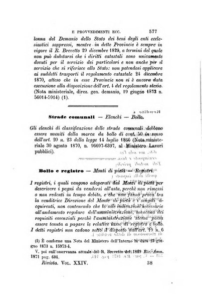 Rivista amministrativa del Regno giornale ufficiale delle amministrazioni centrali, e provinciali, dei comuni e degli istituti di beneficenza