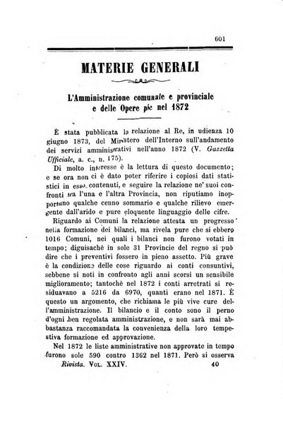 Rivista amministrativa del Regno giornale ufficiale delle amministrazioni centrali, e provinciali, dei comuni e degli istituti di beneficenza